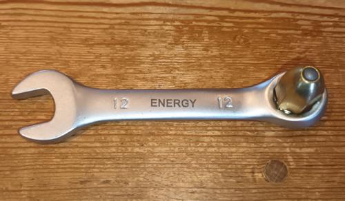 Fastnøgle til mordax - 12 mm ring- og gaffelnøgle