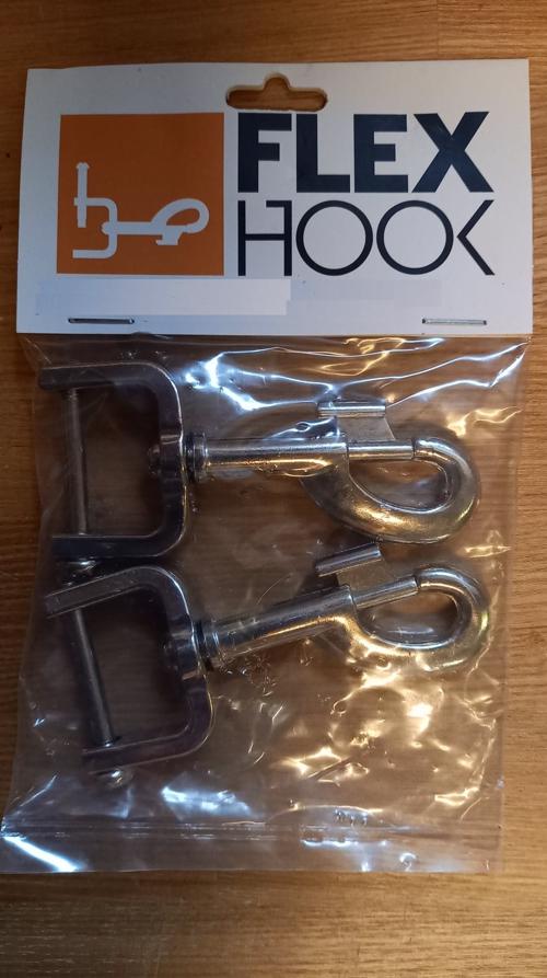 Flex Hook - Carbinhage monteres med skrue (2 stk. pr. pose)