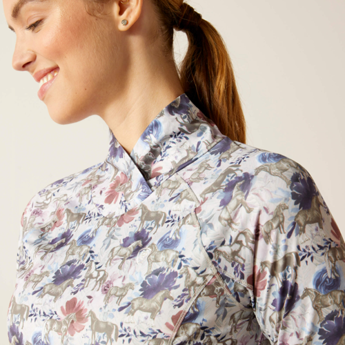 Ariat Lowell wrap Equine Floral træningsbluse AW23