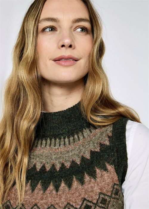 Dubarry Doyle Fair Isle strikvest