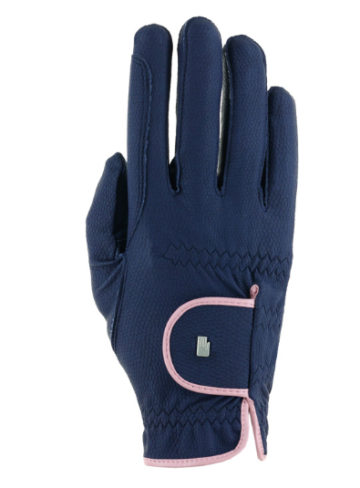Roeckl Lona Roeck-grip ridehandsker m kontrast farve