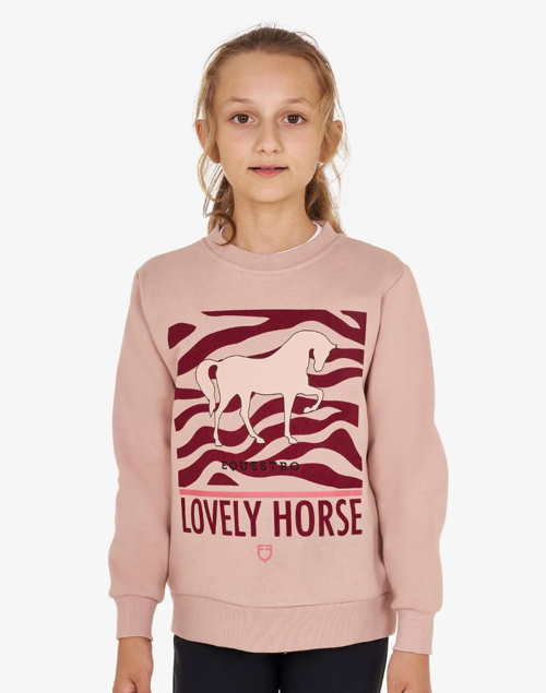 Equestro Lovely horse sweatshirt t dame og junior FW24