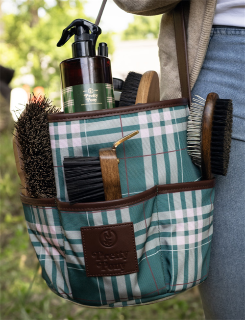 Pretty Pony strigletaske i canvas og læder