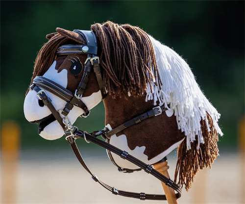 QHP luxus hovedtøj m syninger til kæphest