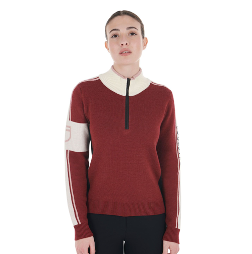 Equestro High Neck knit sweater FW24