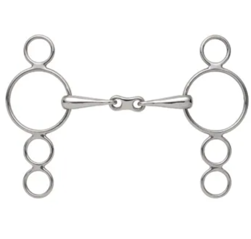 Shires 3-rings bid french link (16 mm)